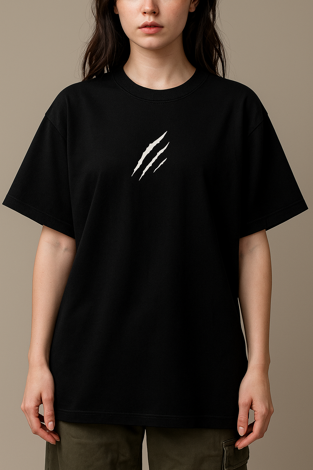 Just Came to Slay White Oversized Graphic T-shirt