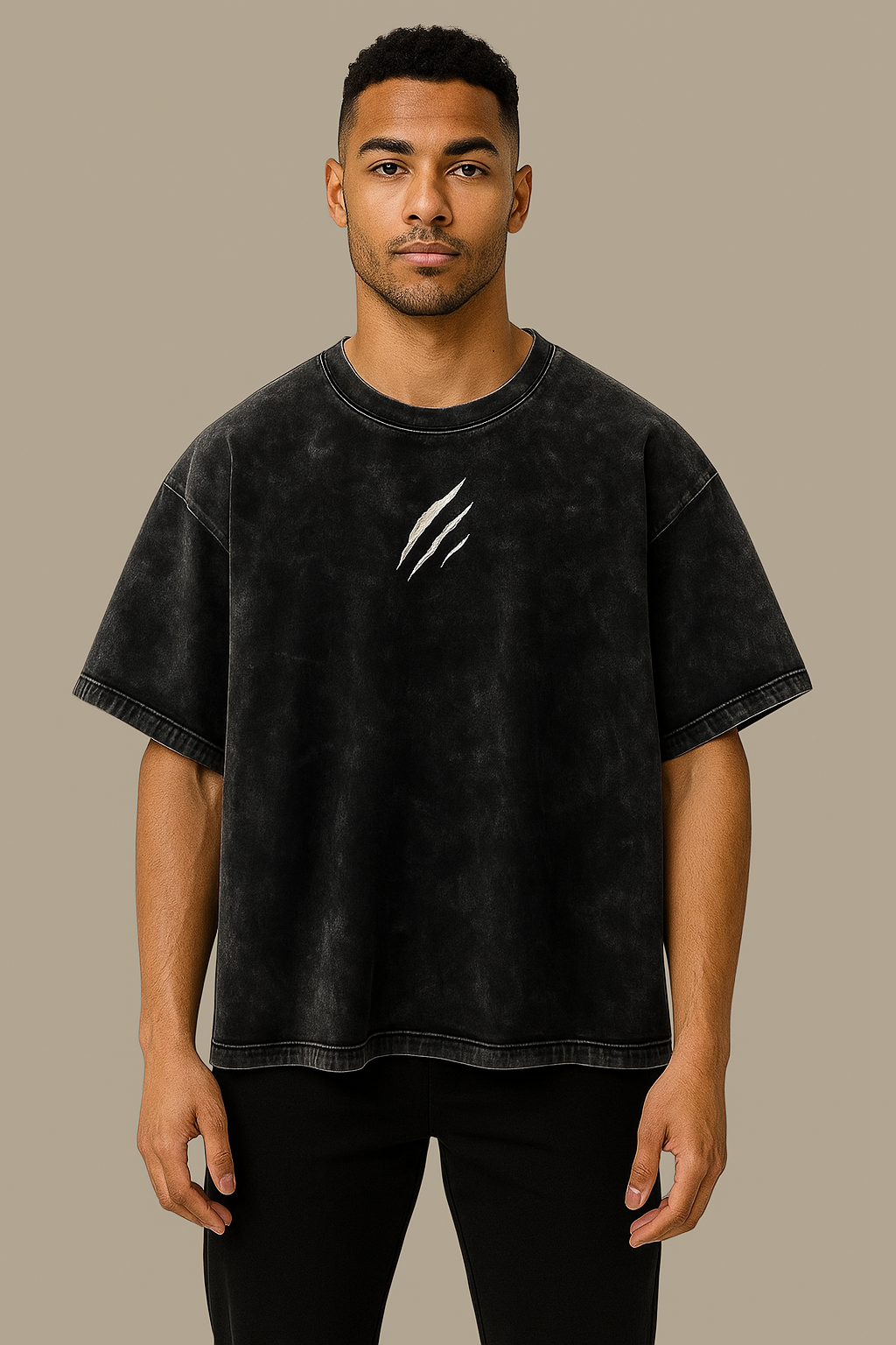 Break Limits Black Oversized Graphic T-shirt