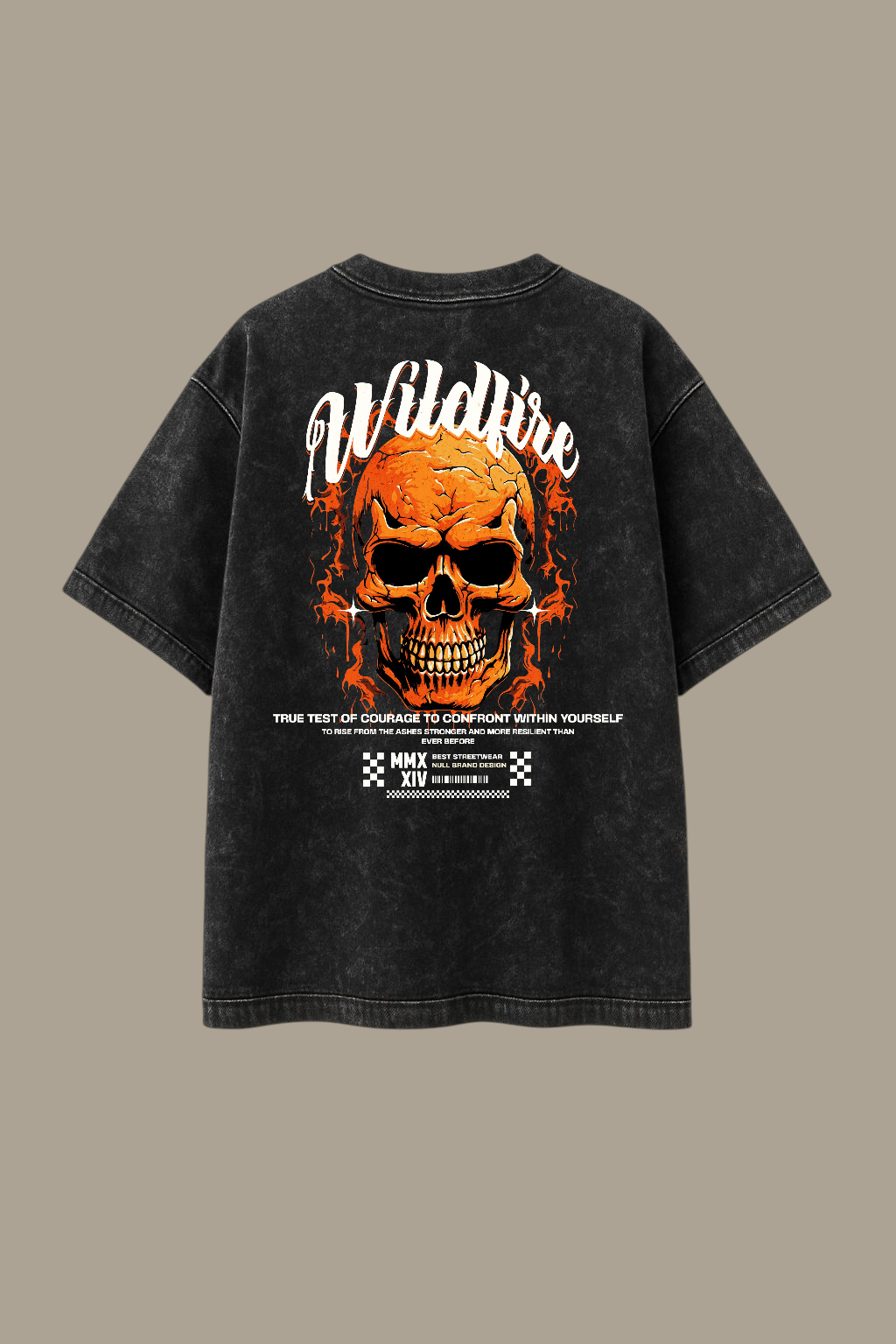 Wildfire Oversized Acid-Wash T-shirt