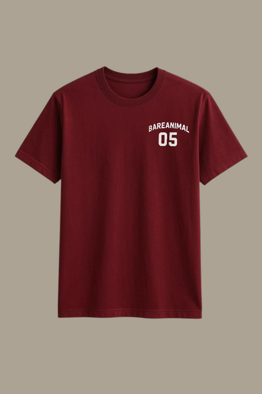 Bareanimal ’05 Regular Fit Tee – Classic Maroon
