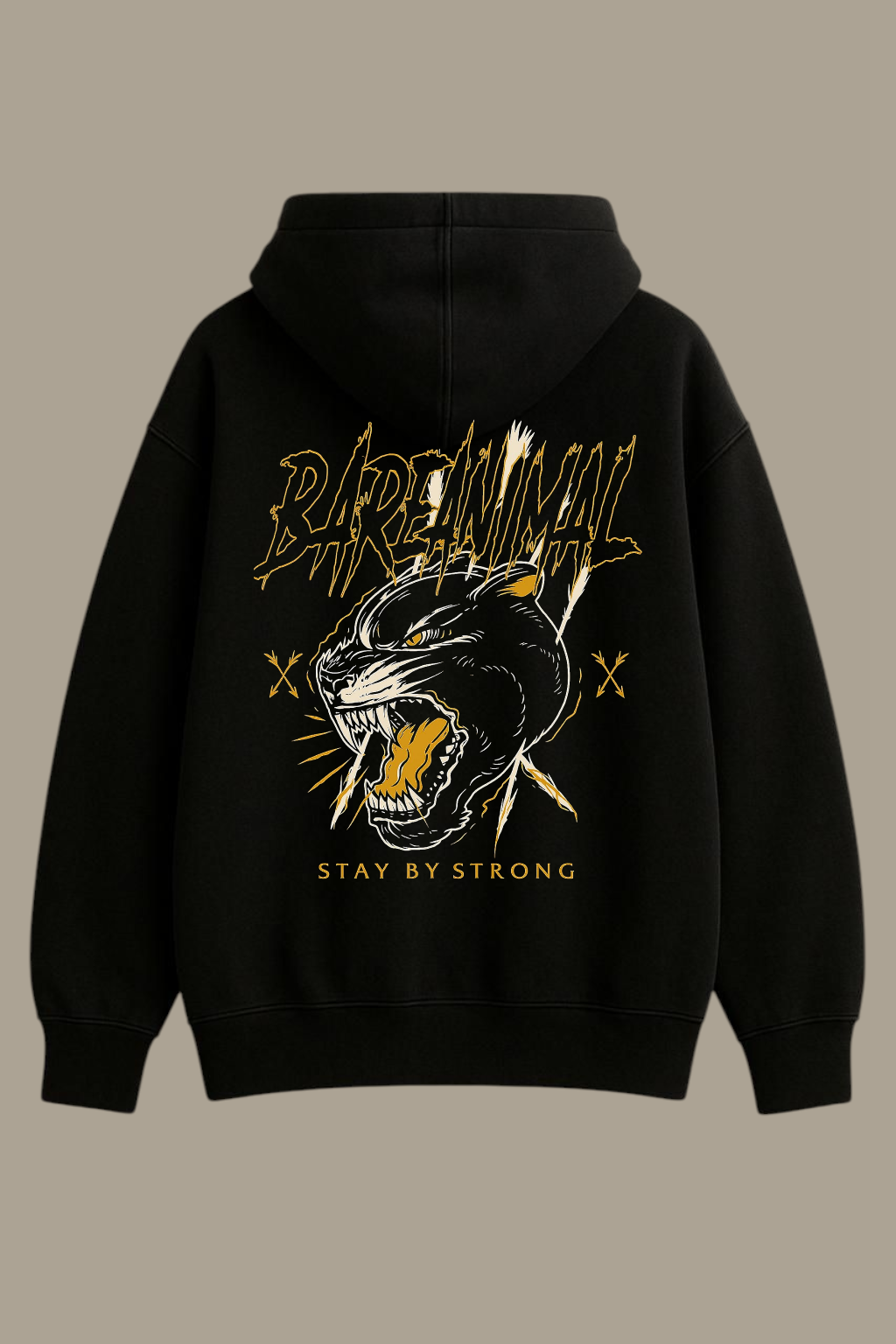 BAREANIMAL Stay By Strong Black Hoodie