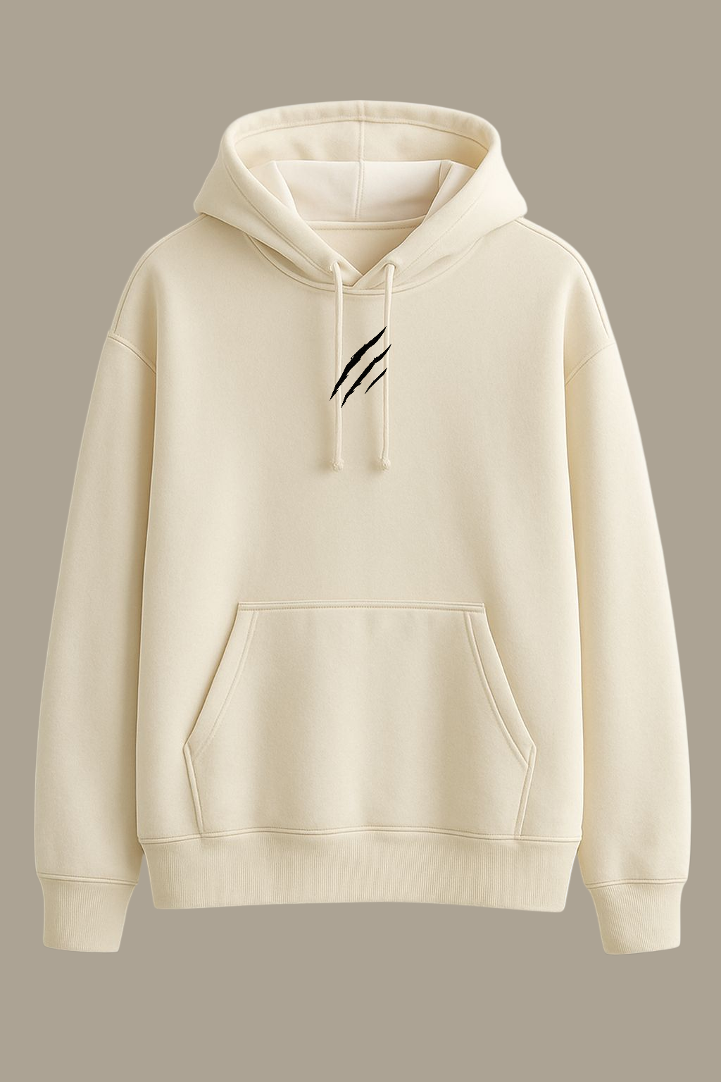 BAREANIMAL Off-White Hoodie Push Trees Graphic – Streetwear Edition