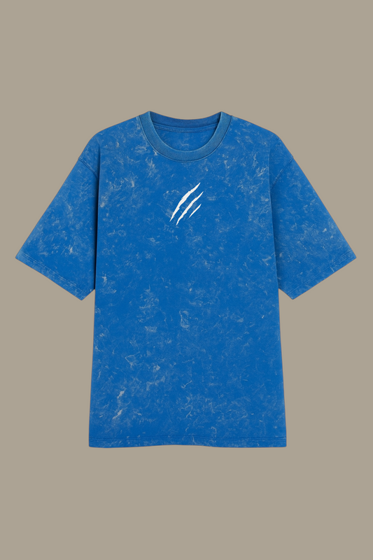 Bareanimal Blue Acidwash Oversized T-shirt