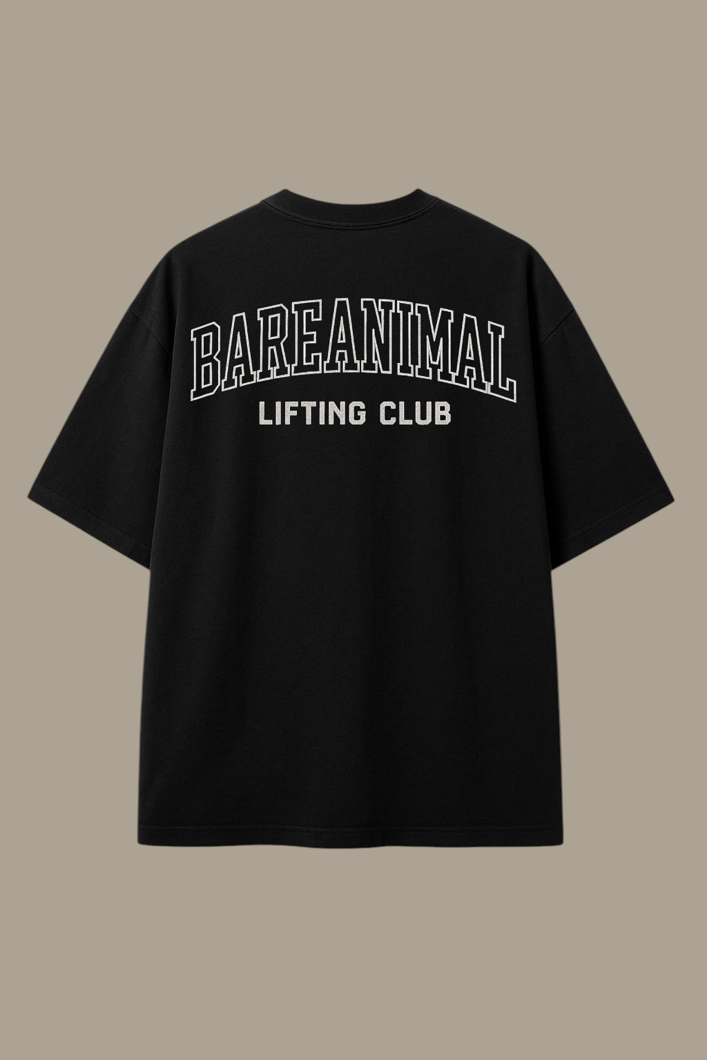 BAREANIMAL Lifting Club Oversized Tee – Midnight Black